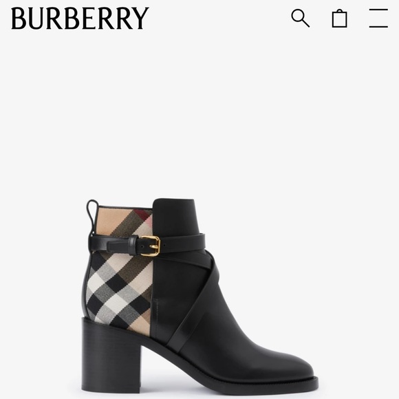 Burberry Pryle Ankle Booties Size 37 US 7 - Picture 1 of 16